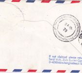BRD - Air Lanka Erstflug Frankfurt a.M./Colombo Boing 707 Luftpostbrief 1979