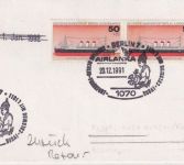 BRD - Air Lanka Erstflug Berlin/Frankfurt a.M. Luftpostbrief 1991