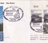 BRD - Air Lanka Erstflug Berlin/Dubai Luftpostkarte 1991