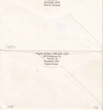Zaire/BRD - Air Zaire Erstflug Frankfurt/Kinshasa 2 Luftpostbelege 1974