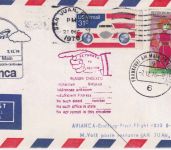 Zaire/USA - Avianca Erstflug Frankfurt/San Juan Luftpostbrief 1976