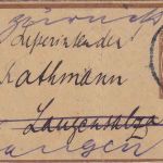 Bayern - 3 Pfg. Wappen Ganzsachen-Streifband Erlangen - Langensalza 1898 retour