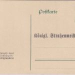 Württemberg - 5 Pfg. Dienstganzsache Zudruck Straßenmeisteramt 1912 ungebraucht