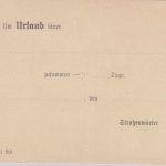Württemberg - 5 Pfg. Dienstganzsache Zudruck Straßenmeisteramt 1912 ungebraucht