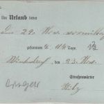 Württemberg - 2 Pfg. Dienstganzsache+Zusatz Zudruck Straßenmeisteramt 1908