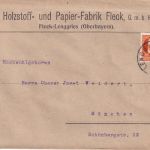 Bayern - 30 Pfg. Ludwig Firmenbrief 2. Gew.stufe Lenggries - München 8.3.20