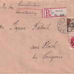 DR-Infla - 50+40 Pfg. By-Abschied/DR Einschreibebrief Miesbach 5.7.20
