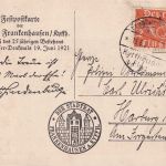 DR-Infla - Frankenhausen/Kyffhäuser Sonderkarte m. SST n. Harburg