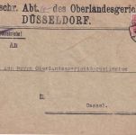 DR - 10 Pfg. Korbdeckel/Dienst Brief Düsseldorf - Cassel 11.12.23