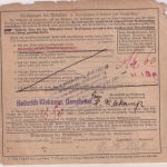 DR - 2x60 Pfg. Ebert u.a. Paketkarte n. BELGIEN Osnabrück - Brüssel 1931