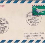 BRD - Alitalia Erstflug Köln/Mailand Luftpostkartef + SST Porz 1969