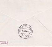 USA - BRANIFF Erstflug Boston GPO/Frankfurt Luftpostbrief 1979