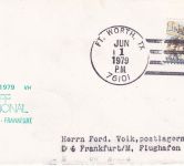 USA - BRANIFF Erstflug Boston Ft. Worth/Frankfurt Luftpostbrief 1979