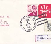 USA - BRANIFF Erstflug Dallas Ft. Worth/Frankfurt Luftpostbrief 1979