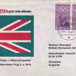 BRD - British Airways Erstflug München/Manchester Schmuckkuvert 1972