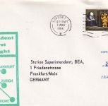 England - British Airways Erstflug London/Frankfurt Luftpostbrief 1964