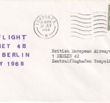 England - British Airways Erstflug London/Berlin Luftpostbrief 1968
