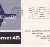 England - British Airways Erstflug London/Düsseldorf Schmuckkuvert 1961