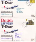 England/BRD - British Airways Erstflug London/Düsseldorf+retour 2 Belege 1978