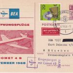 Berlin - British Airways Erstflug Comet Berlin/München GA m. Zudruck 1968