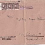 Kontrollrat - 3x10 Pfg. Ziffer Drucksachenbrief 101-250g Heidelberg 29.7.46