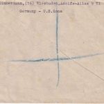 Bizone - Ziffern/Bandaufdruck div. Werte Einschreibebrief n. ENGLAND 12.8.48