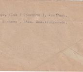 Bizone - 40 Pfg. Bauten ua. Luftpostbrief "Grenzgänger" (Chemnitz) n. USA 6.8.49