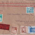 Bizone - 700 J. Kölner Dom Satz u.a. Wertbrief Friedrichstadt - München 25.11.48