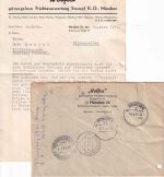 Bizone - 40+20 Pfg. Bauten Einschreibebrief München 47 - Gartenberg/WOR 31.3.50