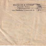 Bizone - 10 Pfg. Bauten Ortsbrief Hamburg 2.4.49 roter Verzögerungs-L4