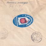 Bizone - 80 Pfg. Arbeiter/Netz ua. Eil-Einschreibebrief Passau - Freyung 24.6.48