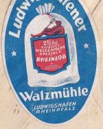 Bizone - 80 Pfg. Arbeiter/Netz ua. Eil-Einschreibebrief Passau - Freyung 24.6.48