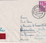 Bizone - 90 Pfg. Bauten Eilbrief i.d. SCHWEIZ Bad Wörishofen - Tägerwilen 5.9.50