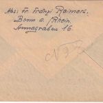 Bizone - 50 Pfg. Arbeiter/Netz Brief n. USA Bonn - Ephrata 23.6.48