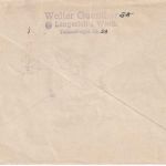 Bizone - 2x25 Pfg. u.a. Bauten Luftpostbrief n. USA Lengerich - Albany 30.12.50