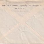 Bizone - 30 Pfg. Bauten Brief n. SCHWEDEN Augsburg - Abrahamsberg 22.9.48