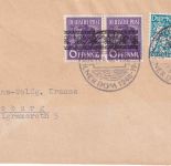 Bizone - 12 Pfg. 700 J. Kölner Dom u.a. Brief/FDC ESST Köln - Coburg 15.8.48