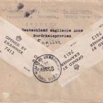 AM-Post - 3x25 Pfg. amerik. Druck Zensurbrief n. USA M. Gladbach 18.6.46