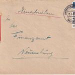 FZ/Württemberg - 60 Pfg. 2. Ausgabe Einschreibebrief Unterreichenbach 19.4.49