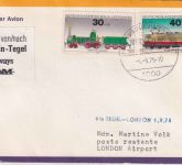 Berlin - British Airways Erstflug Berlin/London Luftpostbrief Berlin 1975