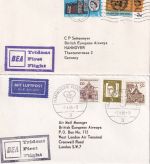 England/BRD - British Airways Erstflug Hannover/London + retour 2 Belege 1966