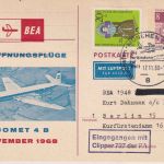 Berlin - British Airways Erstflug Comet München/Berlin GA m. Zudruck 1968