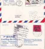 BRD/Malawi - BOAC Erstflug London/Blantyre Etap. FFM/Blantyre 2 Lupo-Briefe 1971