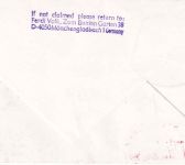 China - CAAC Erstflug Peking/Berlin Luftpostbrief 1987