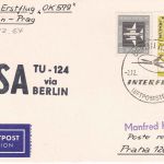 DDR - CSA Erstflug Berlin/Prag Luftpostkarte 1964