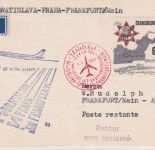 CSSR - CSA Erstflug Tupolev Bratislava/Frankfurt Luftpostkarte 1969