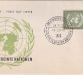 BRD - 10 Jahre Vereinte Nationen Schmuck-FDC ESST Düsseldorf 1955