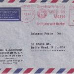BRD - Frankfurt a/M 97 70 Pfg. AFS "Int. Frankfurter Messe" Luftpostbrief 1968