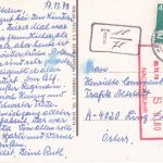 BRD - 40 Pfg. I&T Karte n. ÖSTERREICH Henstedt-Ulzburg 1978 Nachporto!