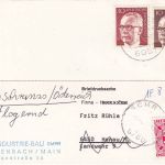 BRD - 30+10 Pfg. Heinemann Drucksachenkarte n. ÖSTERREICH 1977 Nachporto!